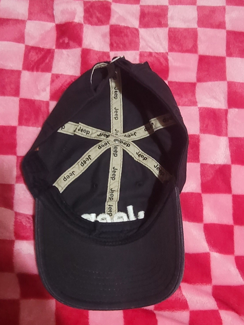 Jeep Black Cap with White Logo Embroidery - Picture 3 of 4